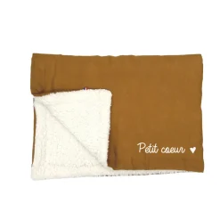 Couverture "Petit coeur" - Terracotta
