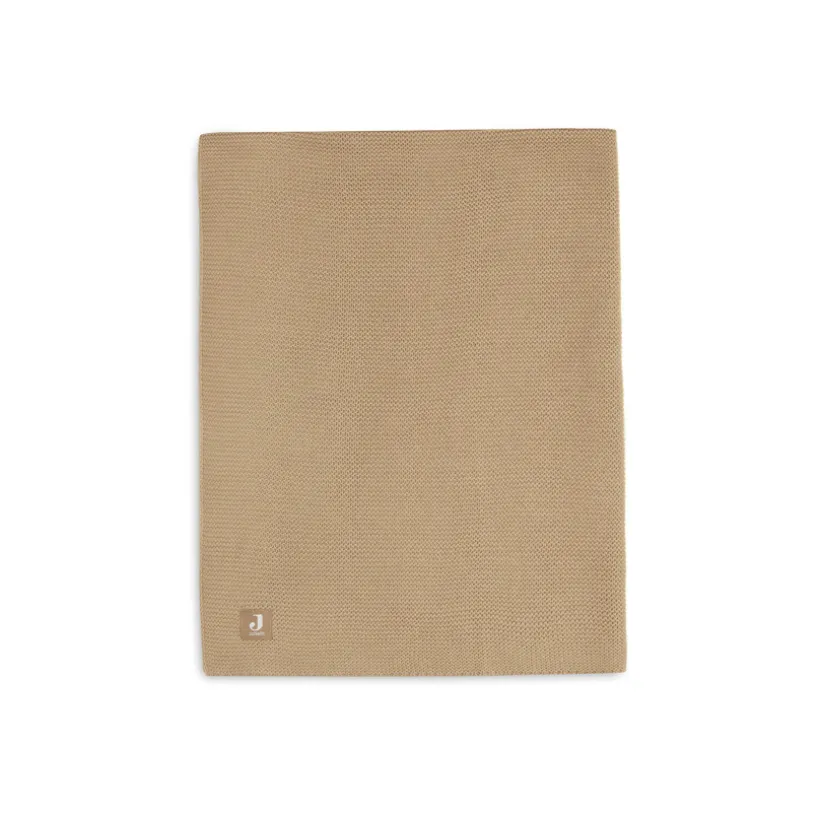 Couverture pour berceau Basic 75x100 cm Knit Biscuit