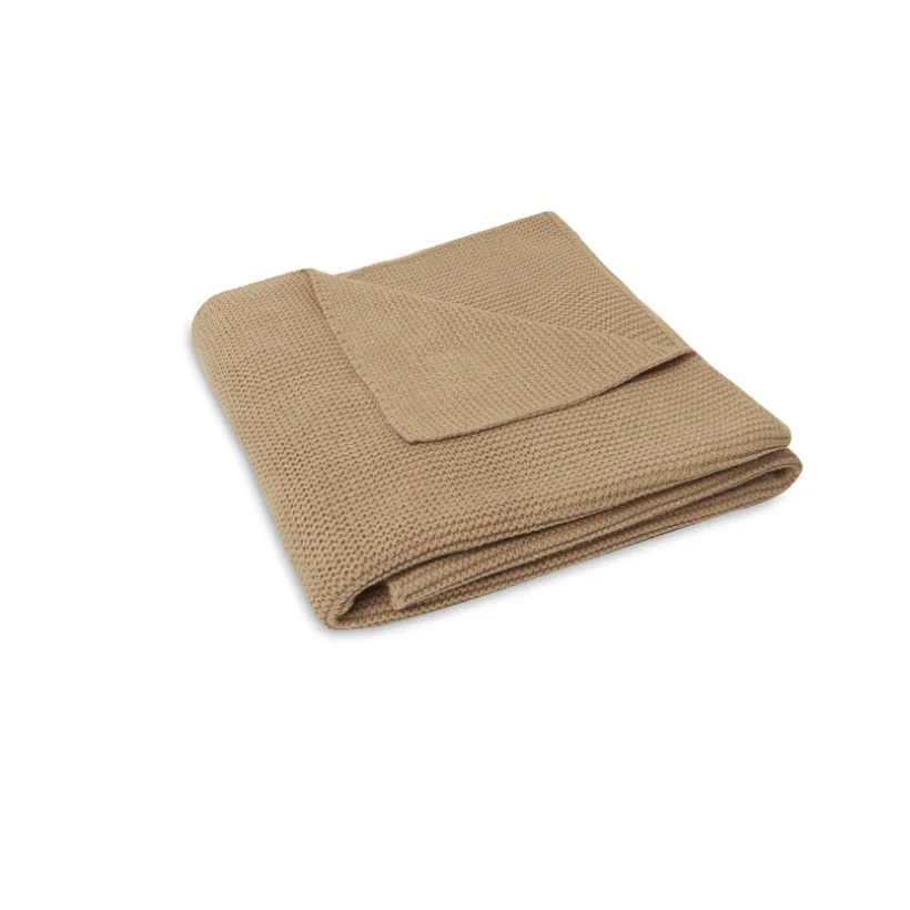 Couverture pour berceau Basic 75x100 cm Knit Biscuit