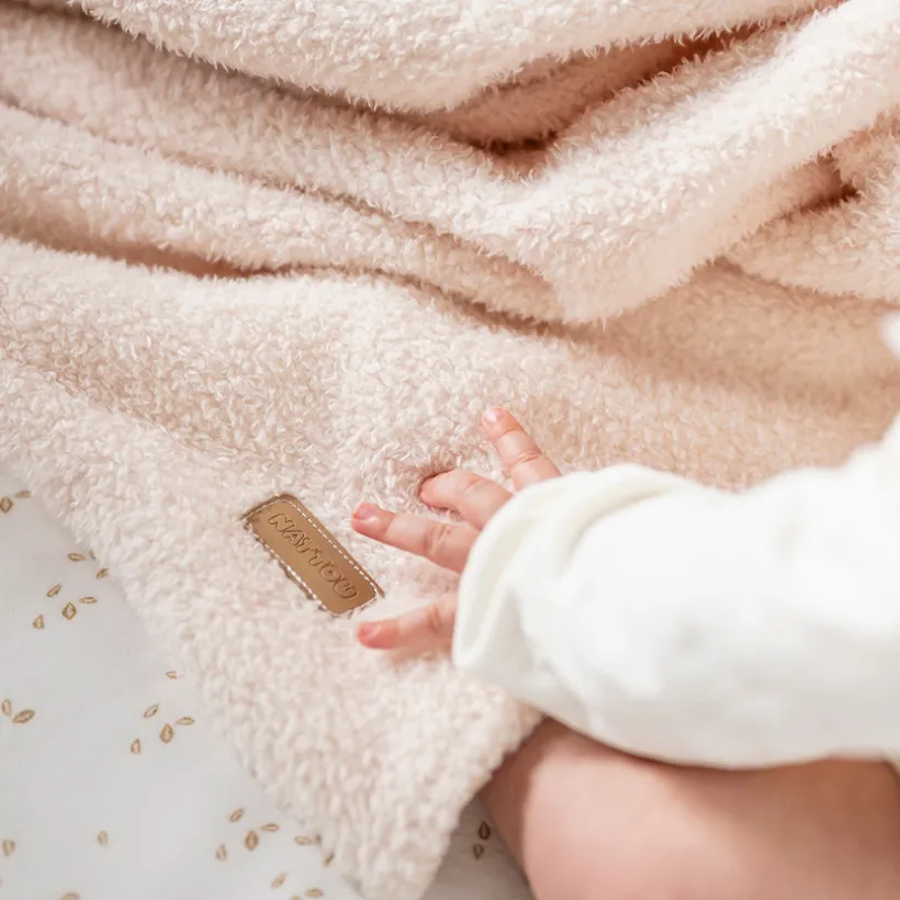 Couverture supersoft Teddy - Beige - 75x100cm