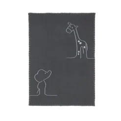 Couverture tricot 100x75 cm Luna & Axel - Vert