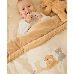 Couverture veloudoux 75x100cm Fluffy Orso Lily Ecru