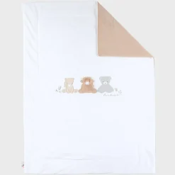 Couverture veloudoux 75x100cm Fluffy Orso Lily Ecru