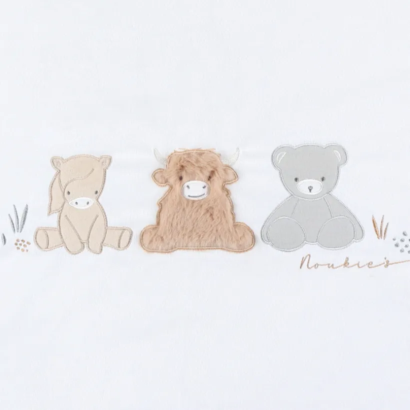 Couverture veloudoux 75x100cm Fluffy Orso Lily Ecru