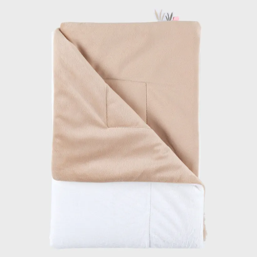 Couverture veloudoux 75x100cm Fluffy Orso Lily Ecru