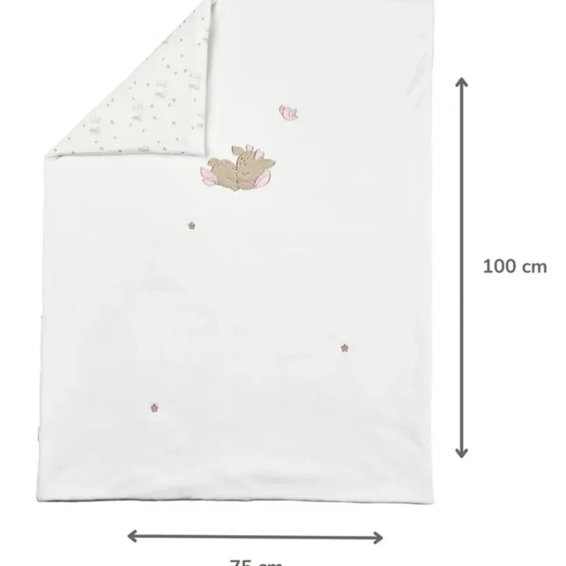 Couverture - velours - Fanfan - Blanc - 75x100 cm