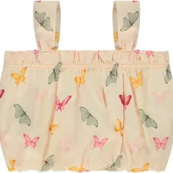 Crop top effet boule imprimé papillons pour fille