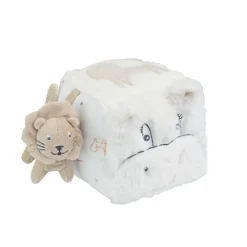 Cube d'activité bébé Tam Tam - Blanc / Sable