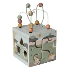Cube multi-activités en bois Ferme