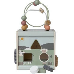 Cube multi-activités en bois Ferme