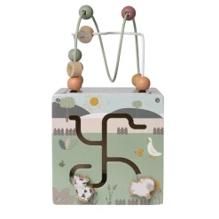 Cube multi-activités en bois Ferme