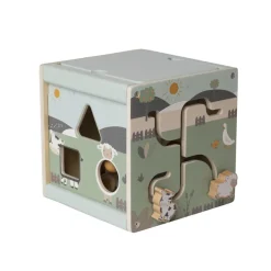 Cube multi-activités en bois Ferme