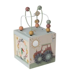 Cube multi-activités en bois Ferme