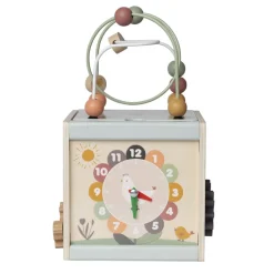 Cube multi-activités en bois Ferme