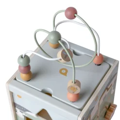 Cube multi-activités en bois Ferme