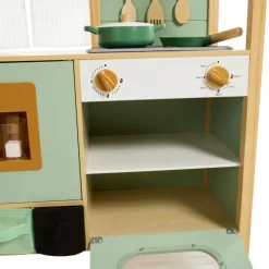 Cuisine tout équipée avec accessoires en bois