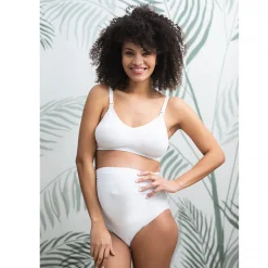 Culotte de grossesse taille haute sans coutures en microfibre