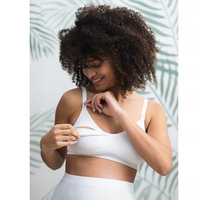 Culotte de grossesse taille haute sans coutures en microfibre