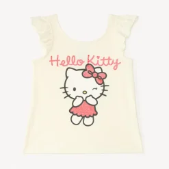 Débardeur à bretelles volantées Hello Kitty pour bébé fille