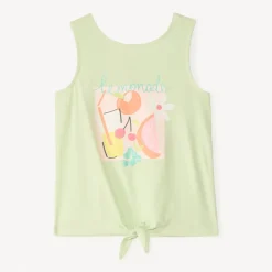Débardeur effet noué à print pailleté pour fille