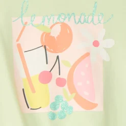 Débardeur effet noué à print pailleté pour fille