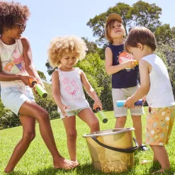 Débardeur effet noué à print pailleté pour fille