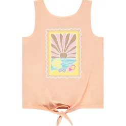 Débardeur effet noué à print pailleté pour fille