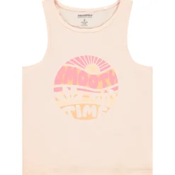 Débardeur en jersey slub printé pour fille