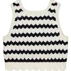 Débardeur en tricot fantaisie ajourée pour fille