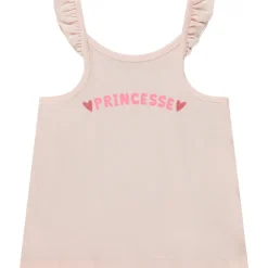 Débardeur uni avec print fantaisie pailleté pour bébé fille