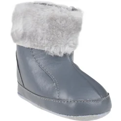 Demies bottes avec fausse fourrure au col