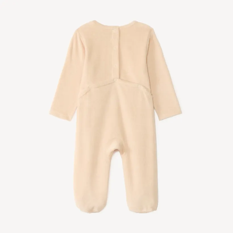 Dors-bien bébé fille en velours print mignon