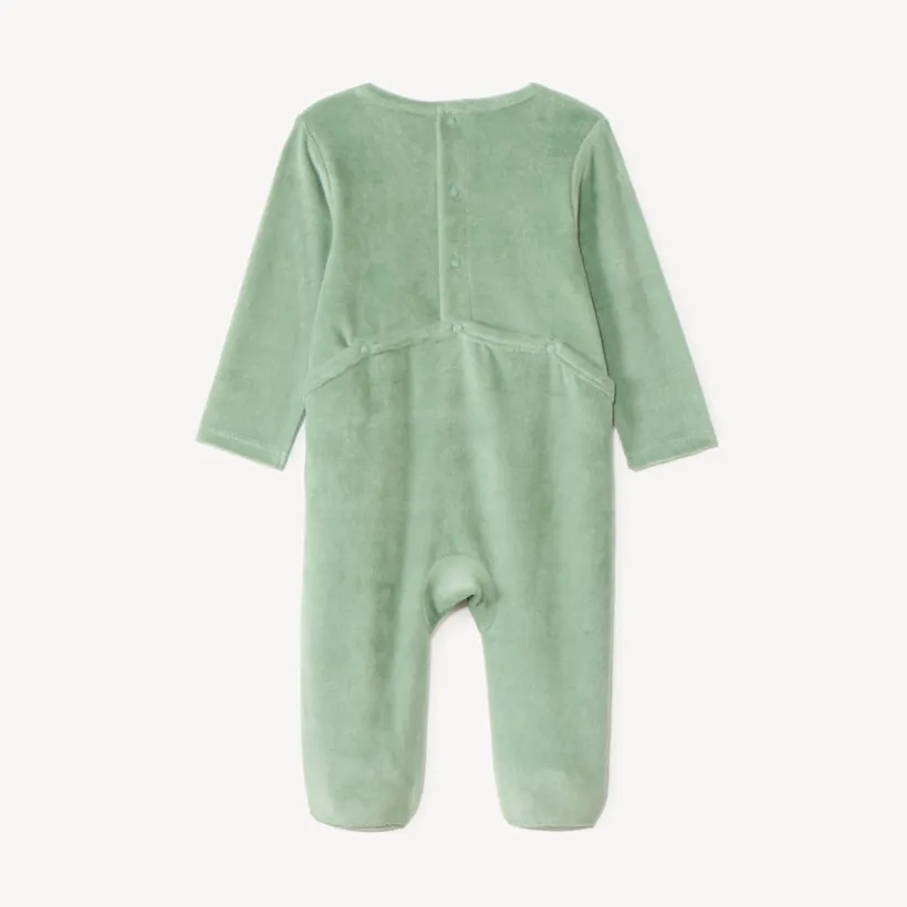 Dors-bien bébé garçon en velours print mignon