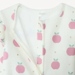 Dors-bien contrecollé et imprimé pommes pour bébé fille