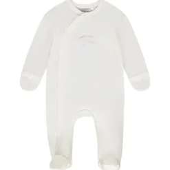 Dors-bien en coton print plumes pour bébé