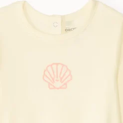 Dors-bien en jersey avec broderie pour bébé fille