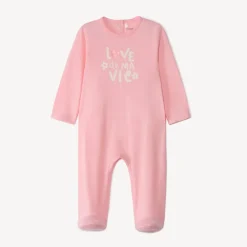 Dors-bien en jersey printé pour bébé fille