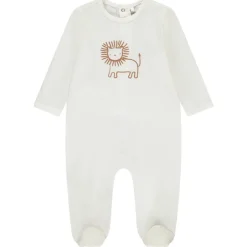 Dors-bien en jersey uni print animal pour bébé garçon