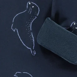 Dors-bien en molleton imprimé phoques pour bébé garçon