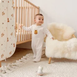 Dors-bien en nid d'abeille patch cheval pour bébé garçon