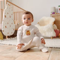 Dors-bien en nid d'abeille patch cheval pour bébé garçon