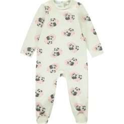 Dors-bien en velours et sherpa à imprimé fantaisie pour bébé fille