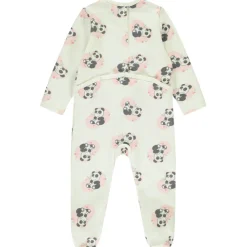 Dors-bien en velours et sherpa à imprimé fantaisie pour bébé fille