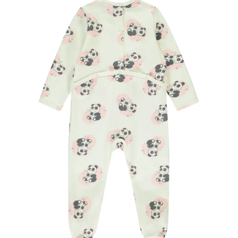 Dors-bien en velours et sherpa à imprimé fantaisie pour bébé fille