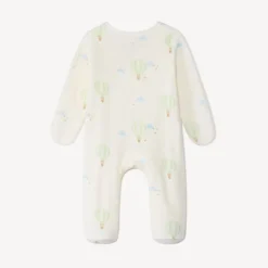 Dors-bien en velours imprimé montgolfières pour bébé prématuré