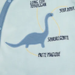 Dors-bien en velours Mes Amis les Dinos pour bébé garçon