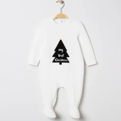 Dors-bien en velours motif sapin de Noël pour bébé