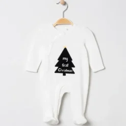 Dors-bien en velours motif sapin de Noël pour bébé