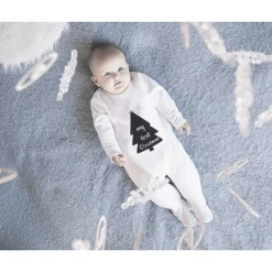 Dors-bien en velours motif sapin de Noël pour bébé