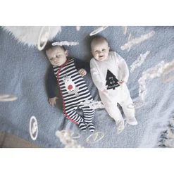 Dors-bien en velours motif sapin de Noël pour bébé